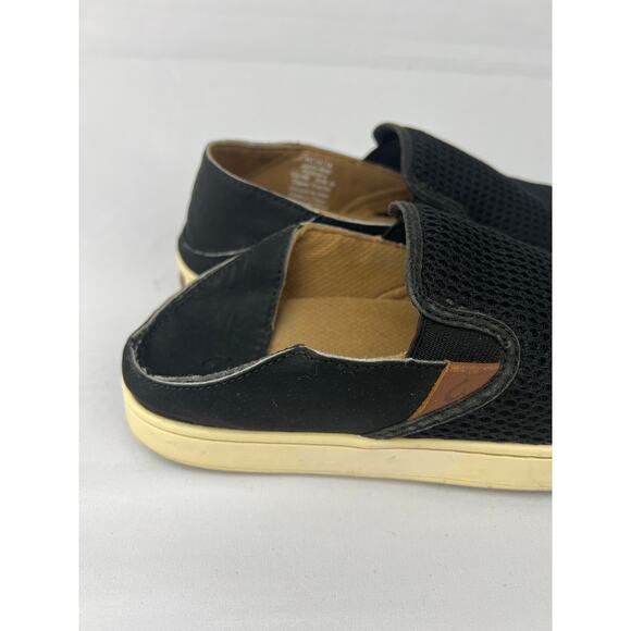 SurfCore OluKai Women’s Pehuea Black Mesh Slip-On Loafers Size 7.5 (EUR 38) - Picture 8 of 15